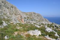 Dodecanese - Chalki - Entrance of the path towards Ai Giorgi Ryakiou