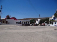 Pounta Square at the entrance of the village of Chora in Folegandros