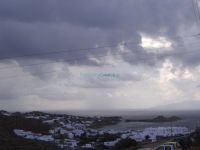 Mykonos- Glastros- View to Platy Gialos