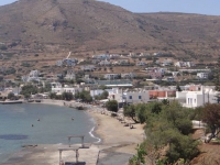 The seaside village Finikas on the west part of Syros