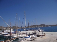 The marina in the bay of the village Finikas