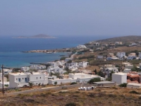 Azolimnos village in the southeast side of Syros