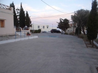 Panachrantos square and church in the village of Vari